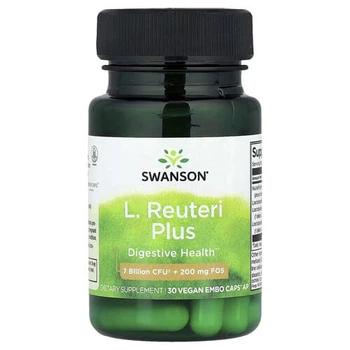 Пробіотик Swanson L. Reuteri Plus 30 рослинних капсул EMBO