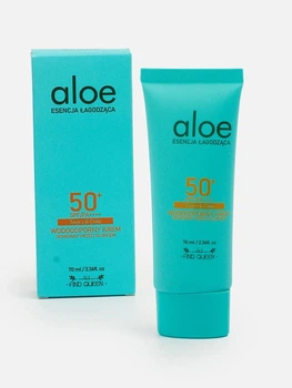 Сонцезахисний крем для обличчя FIND QUEEN Wodoodporny Krem Ochronny Przed Słońcem SPF50, 70 мл — водостійкий сонцезахисний крем дл