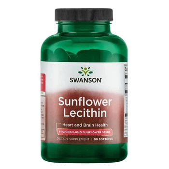 Лецитин 1200 мг Swanson Sunflower Lecithin 90 мягких капсул