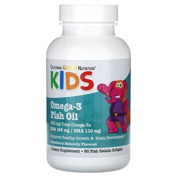Омега-3 риб'ячий жир California Gold Nutrition Kid's Omega-3 Fish Oil 60 капсул