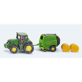 Model Siku Traktor John Deere z prasą 1:87 1665 (4006874016655)