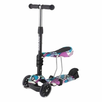 Трехколесный самокат Kikka Boo Makani 3 в 1 Ride Skate с сиденьем Пикассо (31006010091)