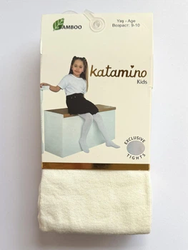 Детские колготки Katamino Bamboo однотонные Молочные 106-118 / 5-6 лет
