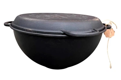 Казан чугунный Мy-dishes 400мм x 15л татарский (13.7кг) с крышкой-сковородою (V15CP)