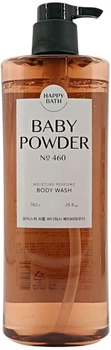 Парфумований гель для душу Happy Bath Muisture Perfume Baby Powder No.460 з ароматом Пудри 760 мл (8809803537582)