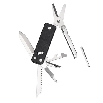 Мини мультитул Roxon KS2E 13 функций сталь D2 137,5х95х20 мм черный