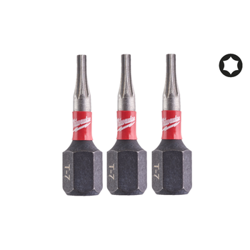 Бита SHOCKWAVE MILWAUKEE, TX7, 25мм, (3шт)