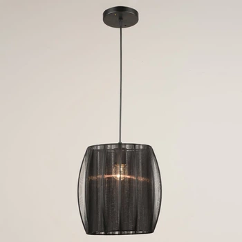 Люстра подвесная c абажуром Light House SRS-20649/1H BK черная