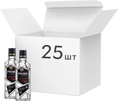 Упаковка горілки Prime World class 0.35 л 40% х 25 шт (4820201995198)
