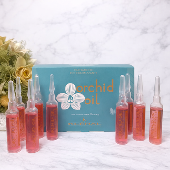 Ампулы с маслом орхидеи и кератином для укрепления и питания волос Kleral System Orchid Oil Keratin 10 мл