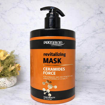 Маска для поврежденных и пористых волос с керамидами Prosalon Ceramide Force Mask, 1000 г