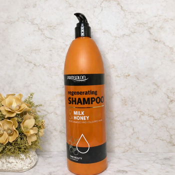 Шампунь регенерирующий молоко и мёд для всех типов волос Prosalon Hair Care Shampoo (с помпой) 1000g