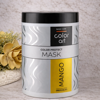 Маска для підтримки кольору фарбованого волосся "Манго" - Prosalon Basic Care Color Art Color Protect Mask Mango 1000ml