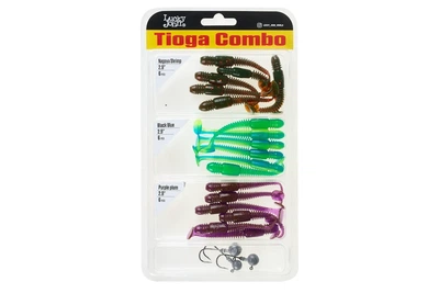 Силикон Lucky John Tioga 2.9"/ 18шт, цвет: Mix 3 (Комплект 18 шт + 3 джиг головки) (4308503048)