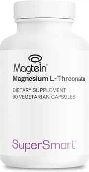 Добавка премиум-класса магний треонат для мозга Supersmart Magnesium L-Threonate 90 капсул