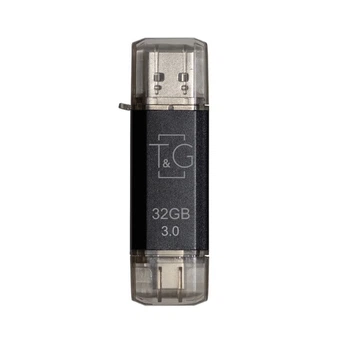 Флеш-накопитель USB 3.0 32GB Type-C T&G 009 Star Series Black (TG009TC-32GBK3)