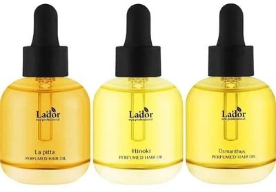 Набір парфумованих олій для волосся La'dor Perfumed Hair Oil Trio Set La Pitta 30 мл + Hinoki 30 мл + Osmanthus 30 мл (8809789633957)