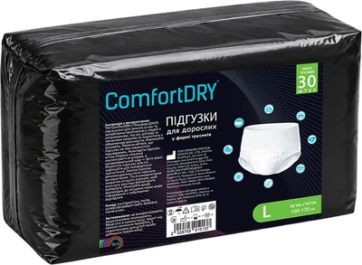Подгузники для взрослых ComfortDry L 30 шт (2026703010137)