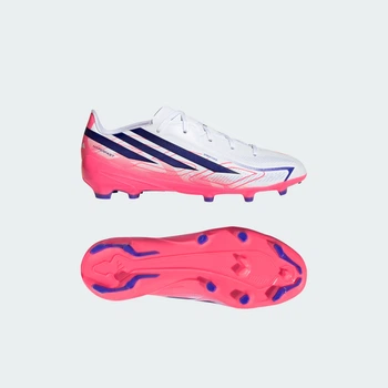 Дитячі бутси F50 HYPERFAST LEAGUE Firm Ground Football Kids adidas KK1397 (30 EUR) білий (4069989086524)