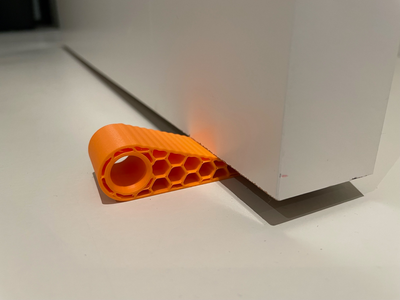 Стопор для дверей підлоговий універсальний 3D-друк PETG помаранчевий