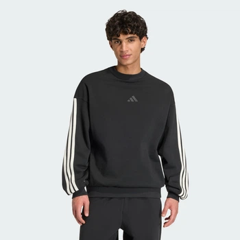 Мужской свитшот ADIDAS KIT 3-STRIPES adidas KW2370 (M) черный (4069991483762)
