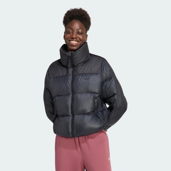Женский пуховик ESSENTIALS DOWN adidas KG6674 (XS) черный (4068817157542)