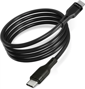 Кабель Make Type-C to Type-C 60W 1 м Silicone Black (MCB-CS2BK)