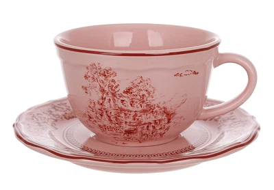 Чашка з блюдцем BonaDi Heritage Toile Collection 250 мл (K313)
