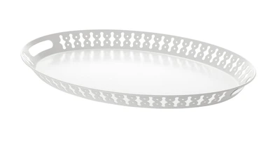 Піднос, білий, 52x39 см IKEA ROMANTISK 801.756.75