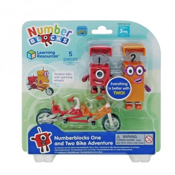 Игровые фигурки Numberblocks 1 и 2 на велосипеде Learning resources HM95354-UK