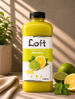 Концентрат напитка Мохито Loft 1150 г для лимонадов и Bubble Tea