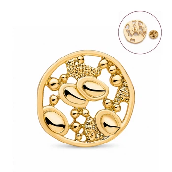 Значок-пин BROCHE брошь Медицина Молекула крови золотистый BRGV115553