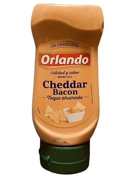 Сирний соус для начос та бургерів Orlando Cheddar Bacon 245 г