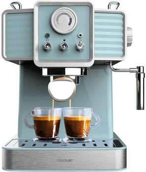 Кавоварка ріжкова Cecotec Power Espresso 20 Tradizionale Світло-блакитна