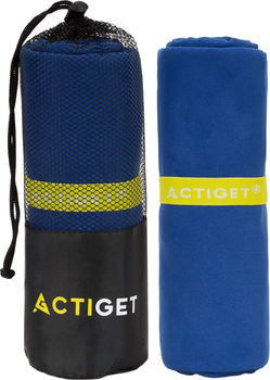 Полотенце микрофибра Actiget Спортивное 180 x 100 см Темно-синее (ACT0188)