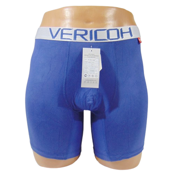 Мужские трусы боксеры удлиненные 2XL синие Vericoh 1201