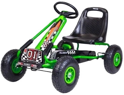 Gokart na pedały Baby Mix Razor 1-osobowy Zielony 14984 (8596164149843)