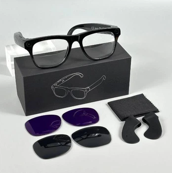 Смарт-окуляри Smart AI Glasses xKoen Pro з фото та відеозйомкою HD-камера + 2 комплекта додаткових лінз (2Gb, 4Gb)