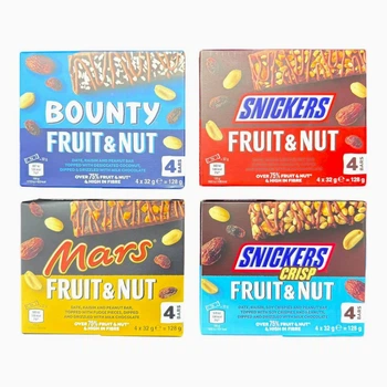 Батончики Mars Fruit & Nut Multipack Mix 128 грам (набір 4 штуки)