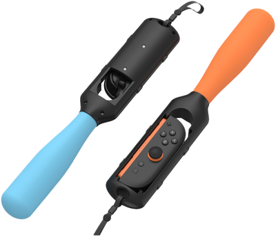 Тримач Yaxo для Joy-Con Baseball Set на NS/NS2 Inferno Orange/Hydro Blue (YGBSJCH01CM)