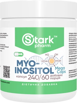Витамин B8 (Инозитол) Stark Pharm Myo-Inositol 500 мг 240 капсул (6738) (4829888053191)