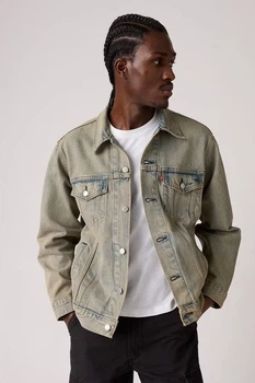 Мужская джинсовая куртка Levi's 54(2XL) Серо-голубой (148453)