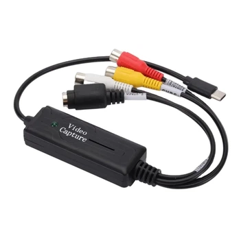 Адаптер відеозахоплення RCA AV / S-Video → USB Type-C (NTSC/PAL), 1080P ( AV_to_Type-C )