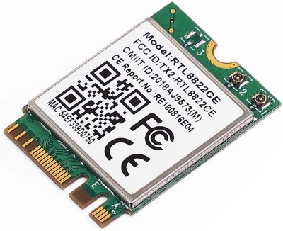 Сетевая карта MediaTek WIFI 5 RTL8822CE Двухдиапазонный адаптер, Bluetooth модуль для ПК / Ноутбука (19531)