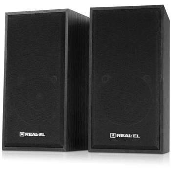 Колонка 2.0 S-202 Black, 2 x 3 Вт, USB, mini-jack 3.5 мм REAL-EL 000350291
