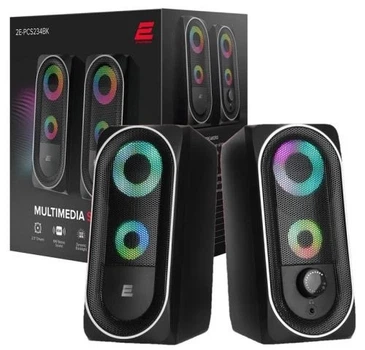 Колонки PCS234 RGB, Black, USB (2E-PCS234BK) 2E (teh0029046)