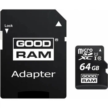 Карта памяти microSDXC, 64Gb, M1AA, Class10 UHS-I U1 Goodram 000349704