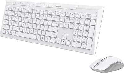 Беспроводная клавиатура + мышь Rapoo 8210М Wireless White