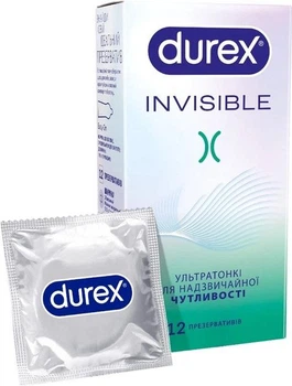 Презервативи Durex Invisible ультратонкі 12 шт.