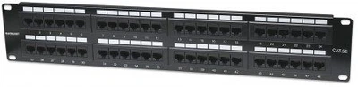 Патч-панель 19", 48xRJ45, UTP, Cat.5e, 2unit, Intellinet (513579)